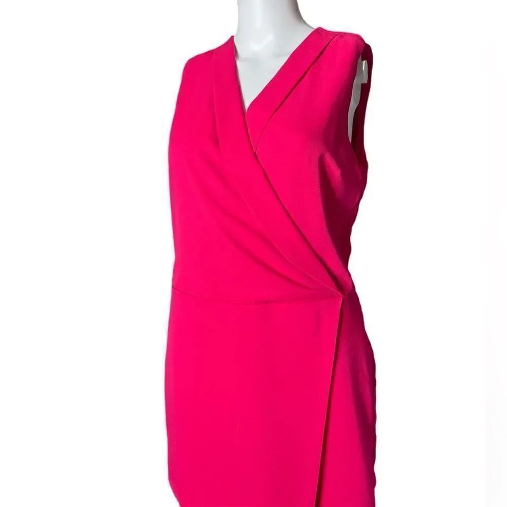 HyFve V Neck Wrap Romper Hot Pink Size Medium - Picture 3 of 4